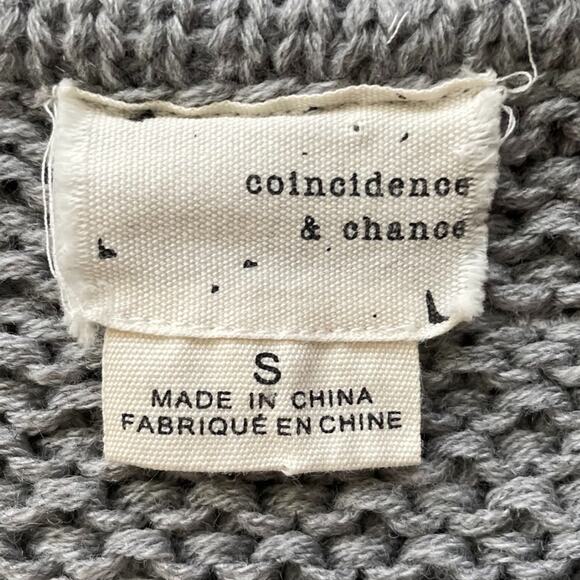 Coincidence and Chance Color-block Knit Sweater Sz S - Picture 3 of 3